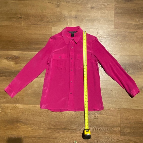 Marc by Marc Jacobs 100% Silk Blouse Hot Fuchsia M 6 - Picture 4 of 13